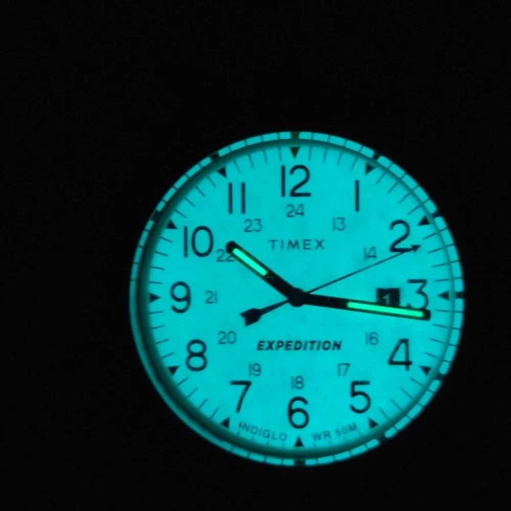 New! 2018 Timex Expedition Indiglo Date 40mm Mens Quartz Field Watch NOS